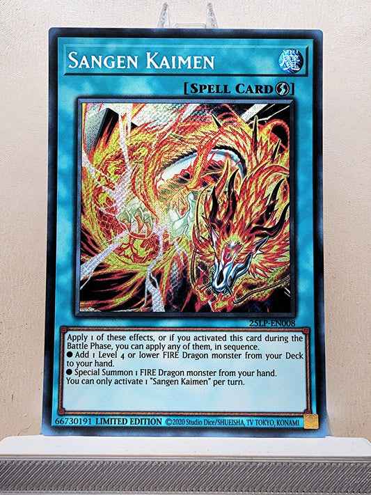 Yugioh! 1x Sangen Kaimen (25LP - Secret Rare) Limited Edition