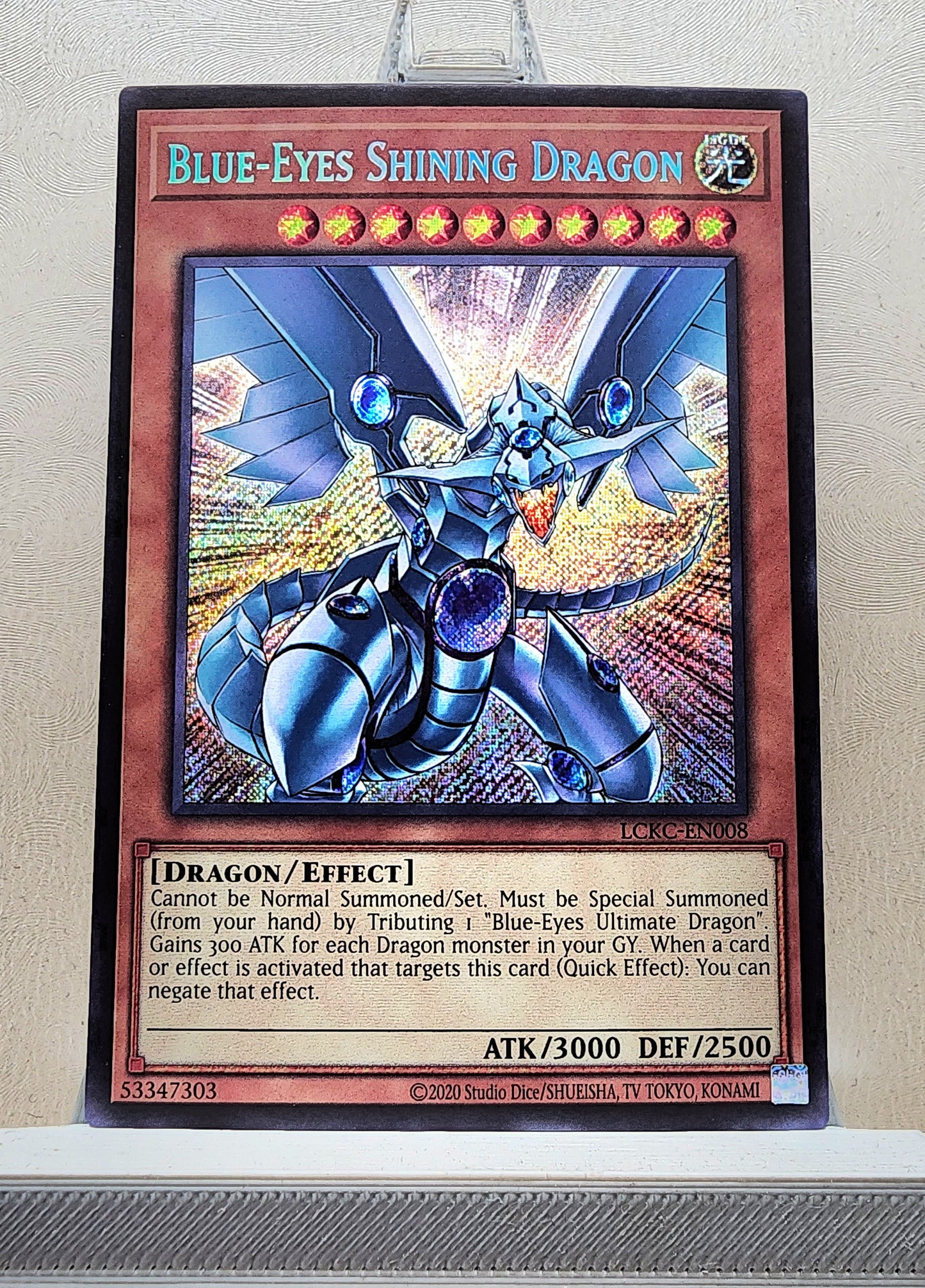 Yugioh! 1x Blue-Eyes Shining Dragon (LCKC - Secret Rare) Unli Edition