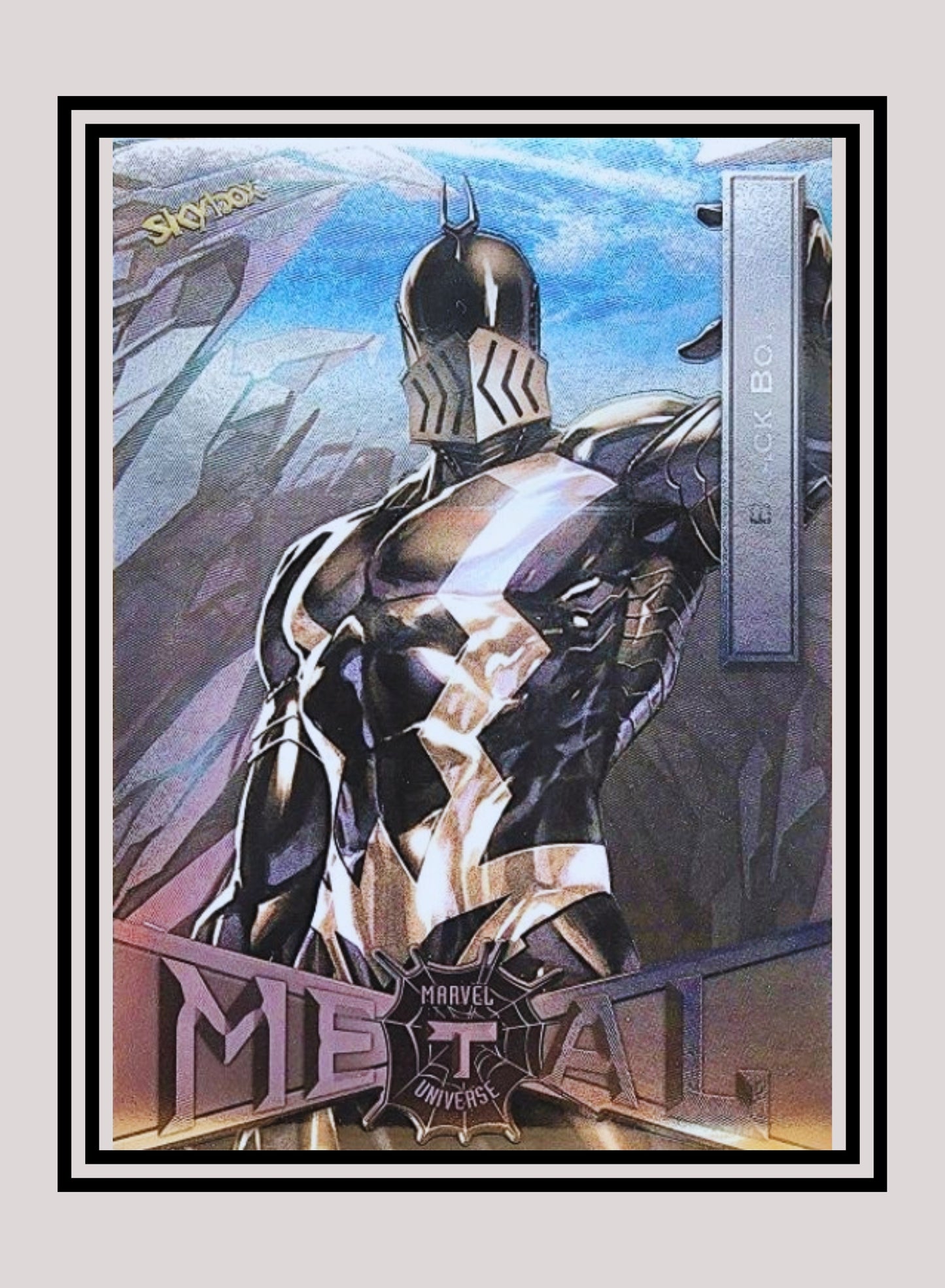 Marvel! 1x Black Bolt - Base Low Series (#009 - 2021 Upper Deck Spiderman Metal Universe)