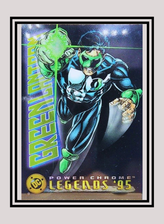 DC! 1x Green Lantern - Power Chrome (#009 - 1995 SkyBox DC Power Chrome Legends)