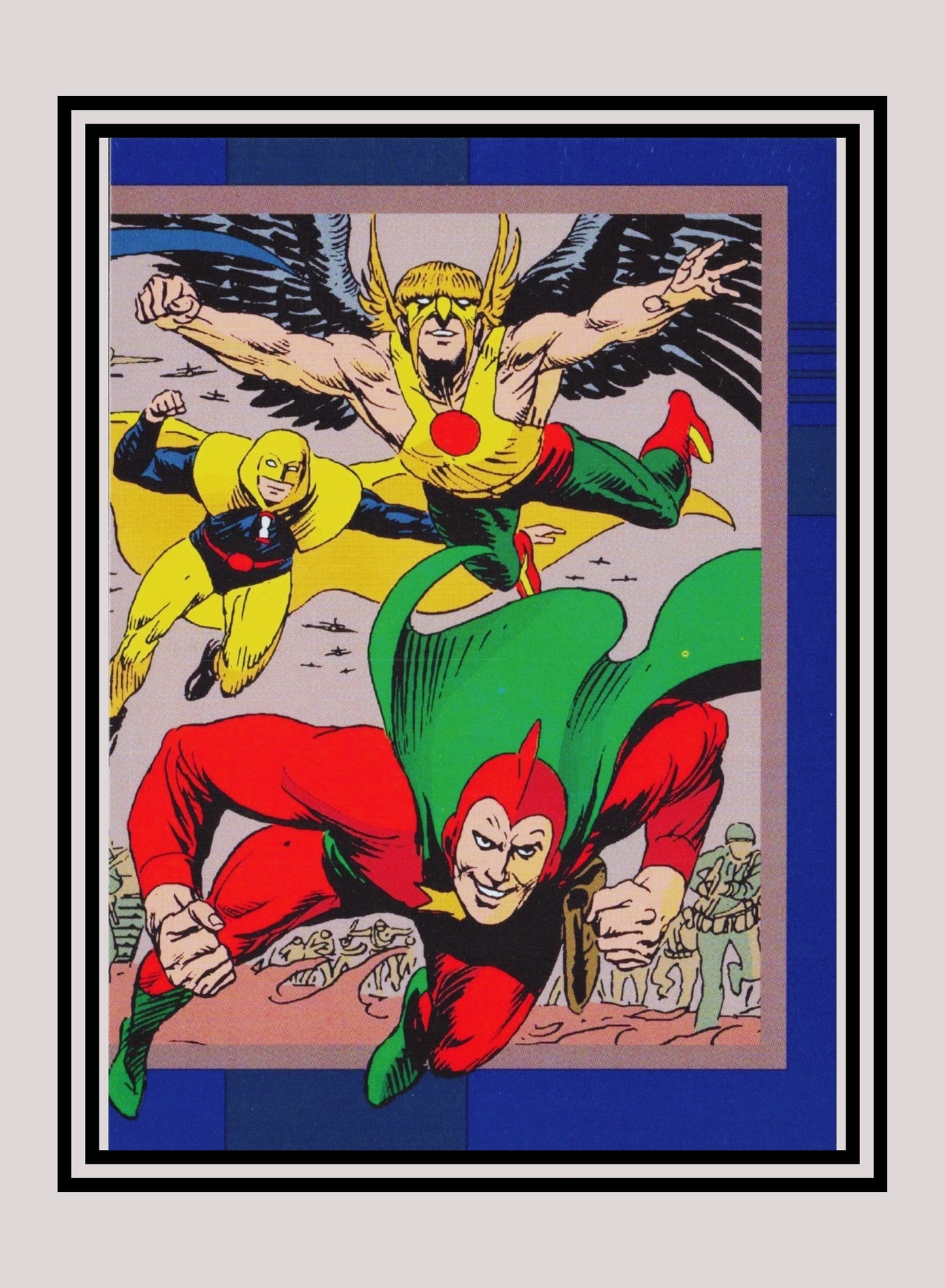 DC! 1x Justice Society of America - Base (#009 - 1993 Skybox DC Cosmic Teams)