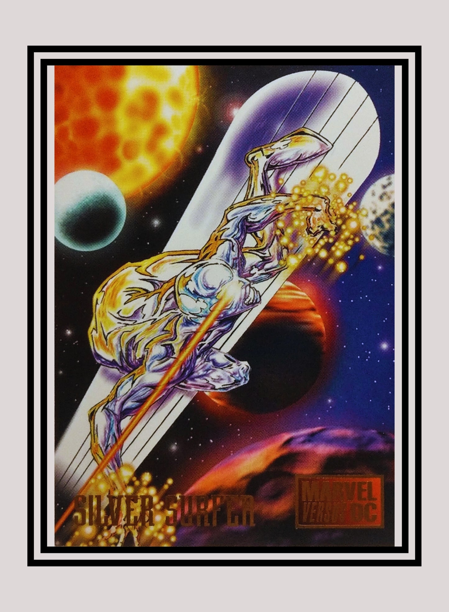 Marvel! 1x Silver Surfer - Base (#009 - 1995 Fleer DC vs. Marvel Comics)