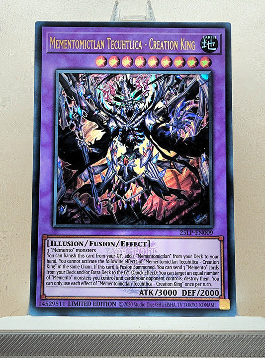 Yugioh! 1x Mementomictlan Tecuhtlica - Creation King (25LP - Emblazoned Ultra Rare) Limited Edition