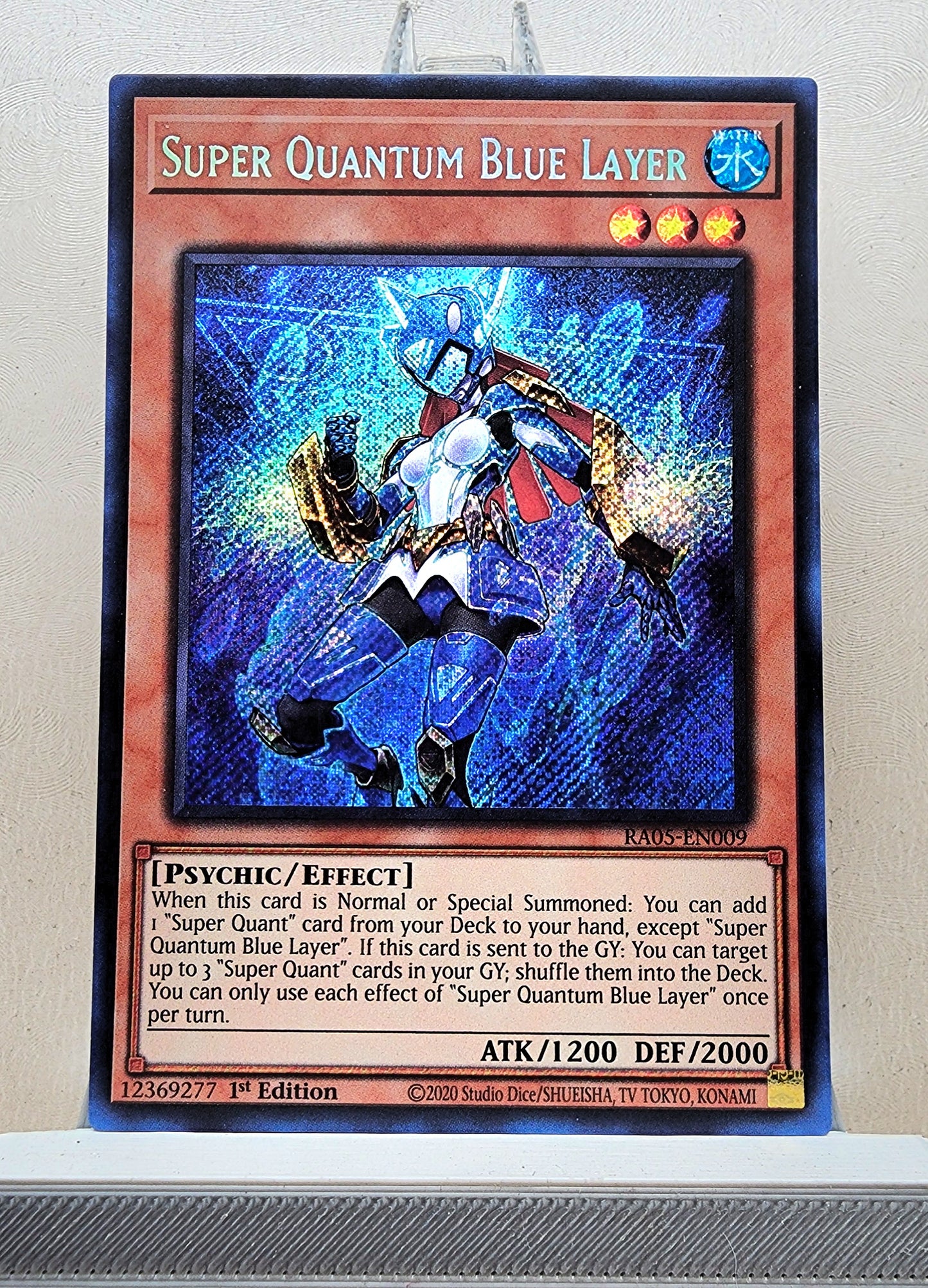 Yugioh! 1x Super Quantum Blue Layer (RA05 - Secret Rare) 1st Edition