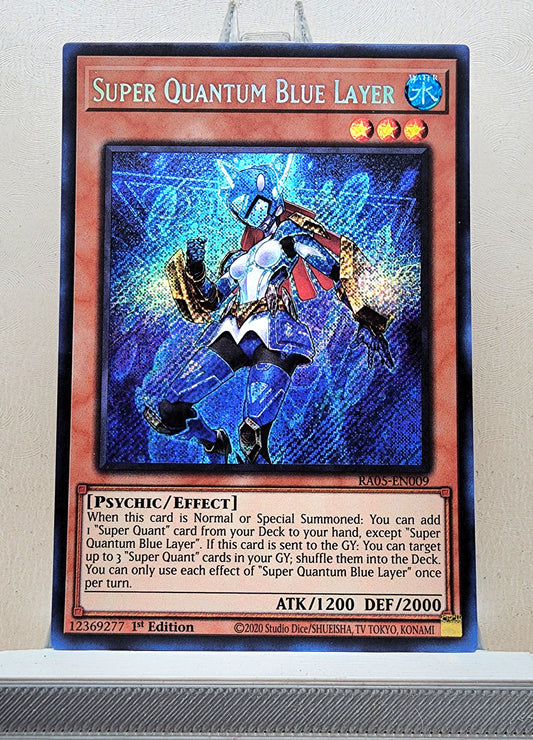 Yugioh! 1x Super Quantum Blue Layer (RA05 - Secret Rare) 1st Edition