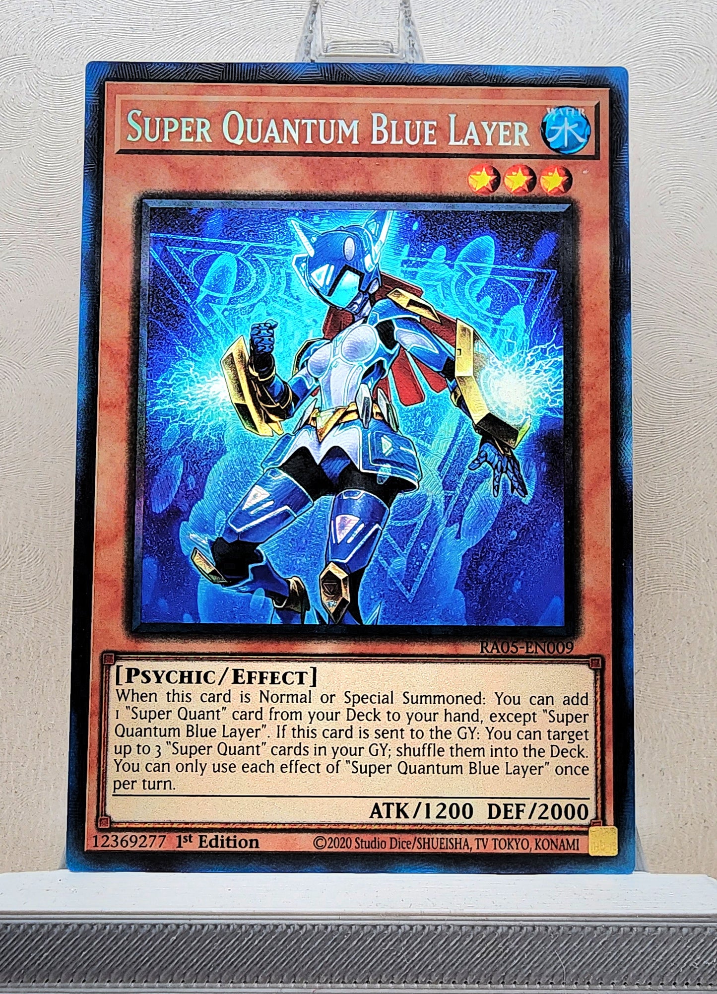 Yugioh! 1x Super Quantum Blue Layer (RA05 - Prismatic Collectors Rare) 1st Edition