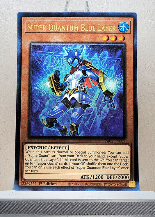 Yugioh! 1x Super Quantum Blue Layer (RA05 - Prismatic Ultimate Rare) 1st Edition