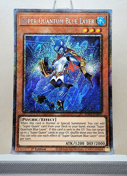 Yugioh! 1x Super Quantum Blue Layer (RA05 - Platinum Secret Rare) 1st Edition