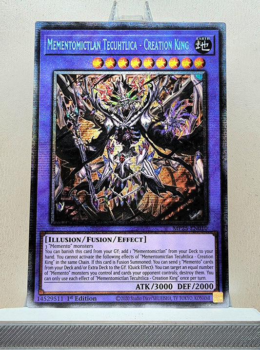 Yugioh! 1x Mementomictlan Tecuhtlica - Creation King (MP25 - Starlight Rare) 1st Edition
