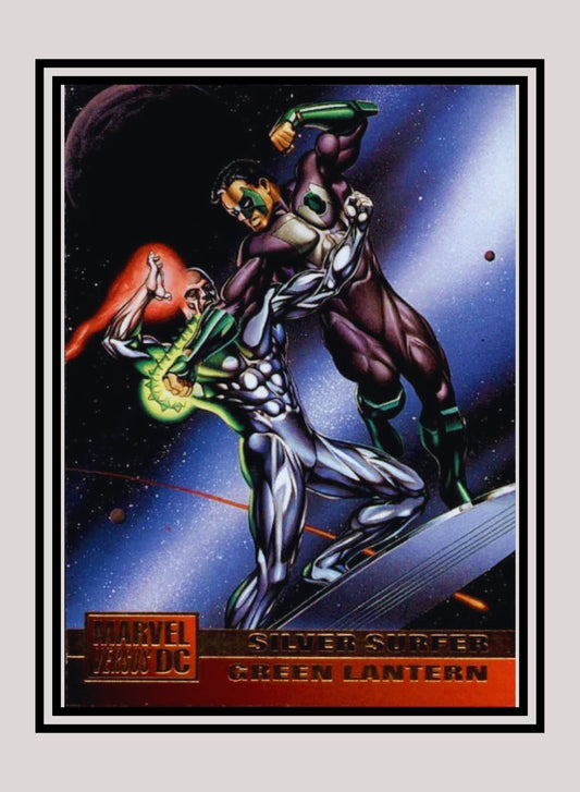 Marvel! 1x Silver Surfer / Green Lantern - Base (#010 - 1995 Fleer DC vs. Marvel Comics)