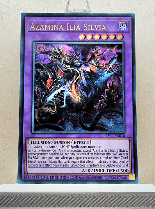 Yugioh! 1x Azamina Ilia Silvia (25LP - Ultra Rare) Limited Edition