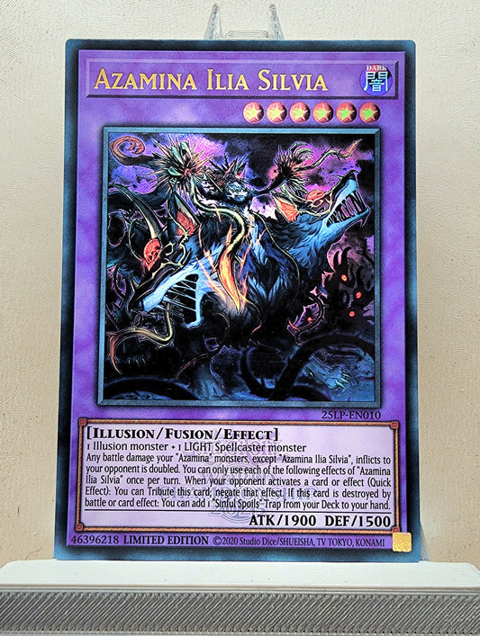 Yugioh! 1x Azamina Ilia Silvia (25LP - Emblazoned Ultra Rare) Limited Edition
