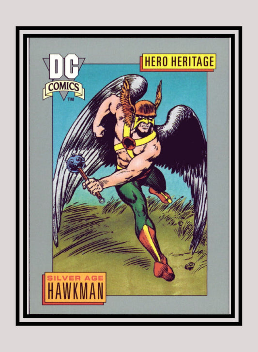 DC! 1x Silver Age Hawkman - Base (#011 - 1991 Impel DC Cosmic Cards)