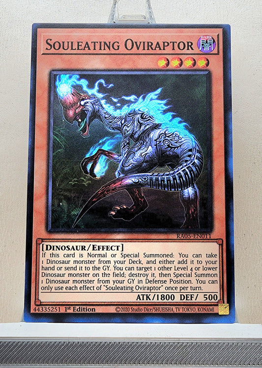 Yugioh! 1x Souleating Oviraptor (RA05 - Super Rare) 1st Edition