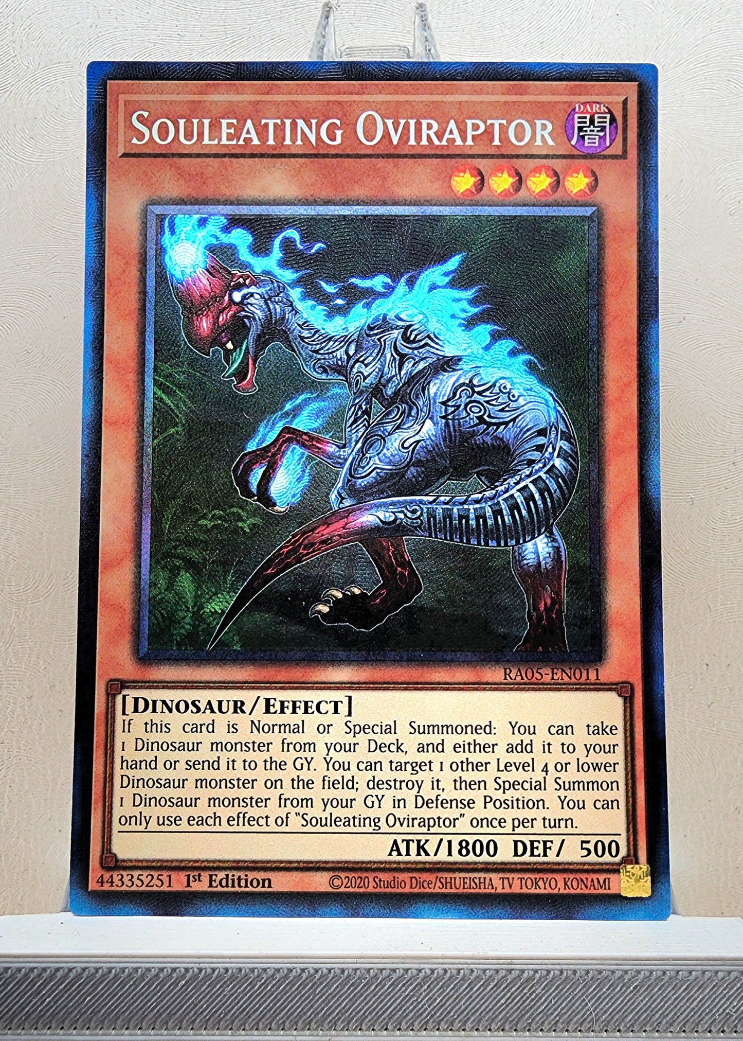 Yugioh! 1x Souleating Oviraptor (RA05 - Prismatic Collectors Rare) 1st Edition