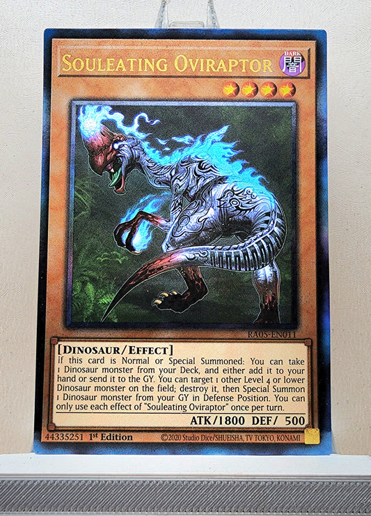 Yugioh! 1x Souleating Oviraptor (RA05 - Prismatic Ultimate Rare) 1st Edition