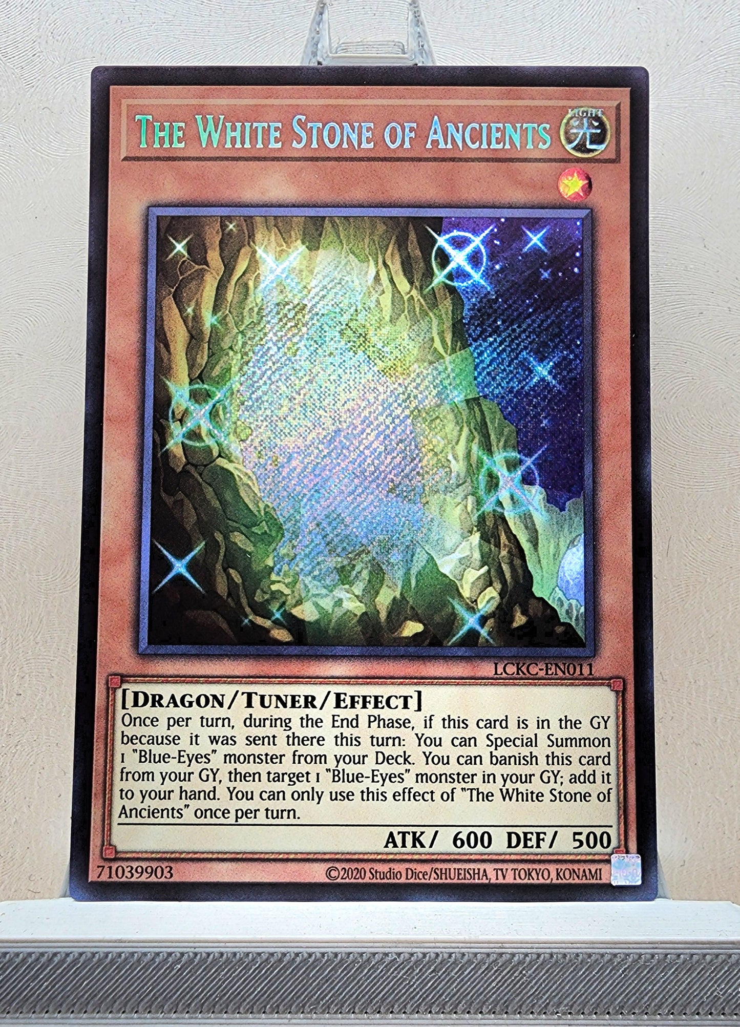Yugioh! 1x The White Stone of Ancients (LCKC - Secret Rare) Unli Edition