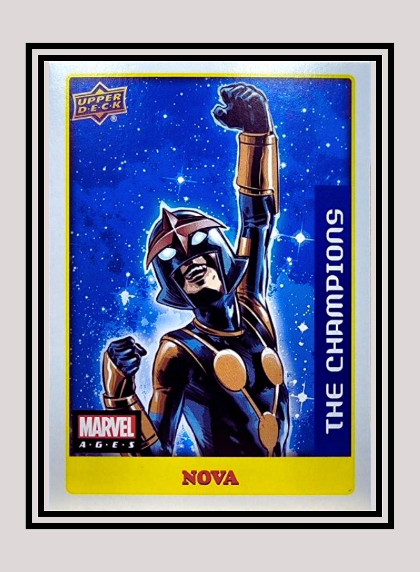 Marvel! 1x Nova - Sticker (#011 - 2020 Upper Deck Marvel Ages)