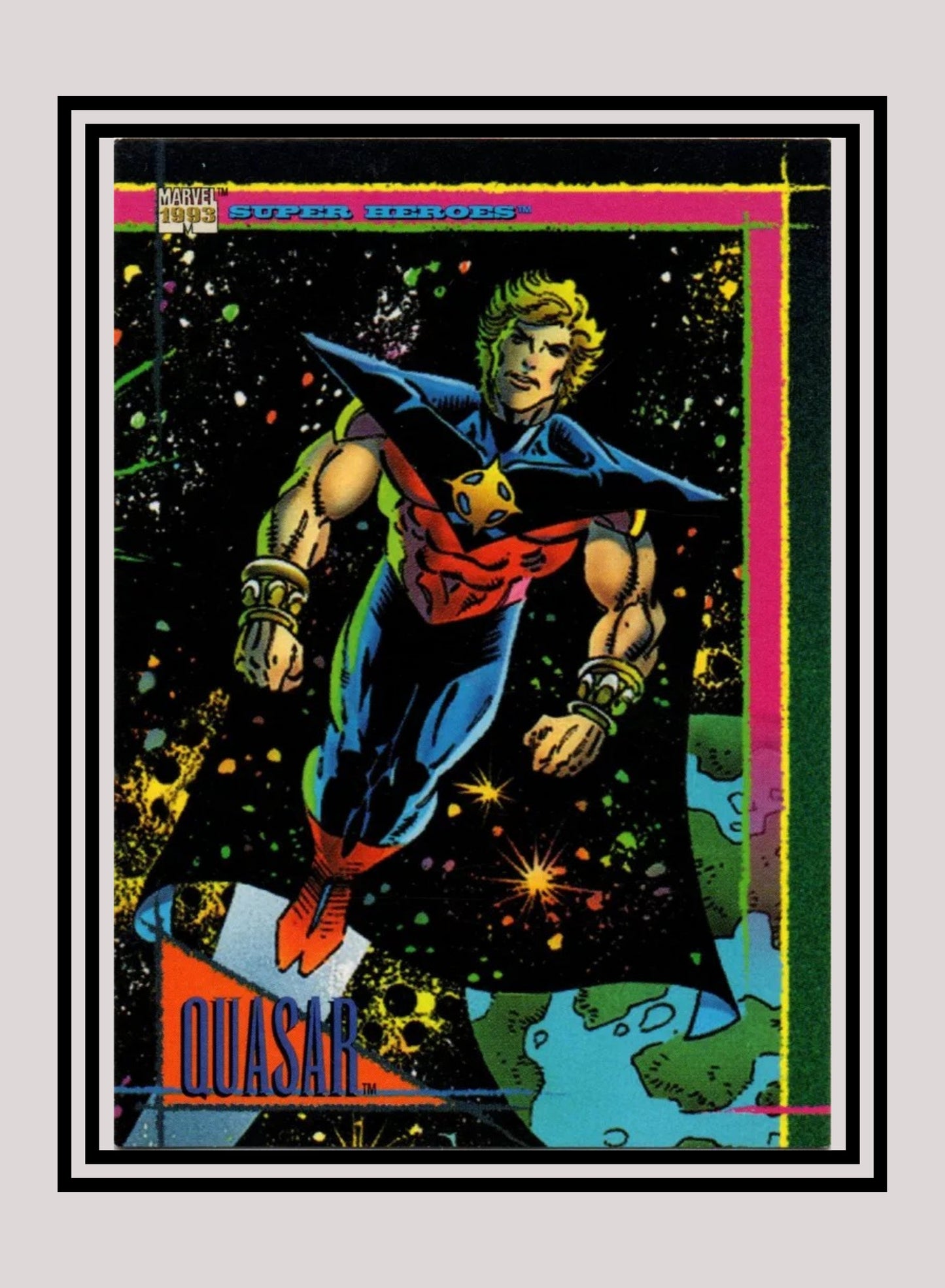 Marvel! 1x Quasar - Base (#012 - 1993 Skybox Marvel Universe Series 4)