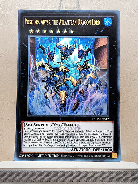 Yugioh! 1x Poseidra Abyss, the Atlantean Dragon Lord (25LP - Emblazoned Ultra Rare) Limited Edition