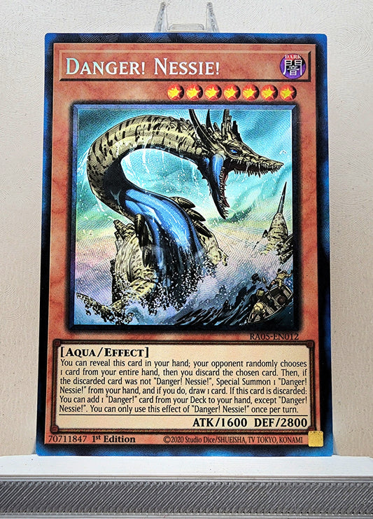 Yugioh! 1x Danger Nessie (RA05 - Prismatic Collectors Rare) 1st Edition