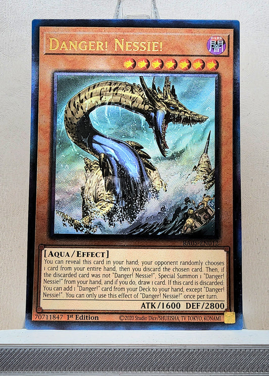 Yugioh! 1x Danger Nessie (RA05 - Prismatic Ultimate Rare) 1st Edition
