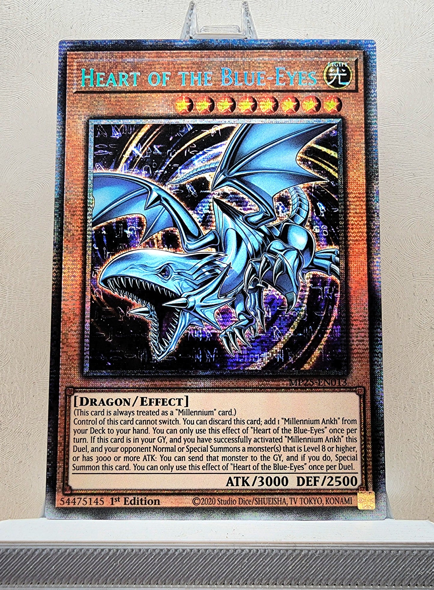 Yugioh! 1x Heart of the Blue-Eyes (MP25 - Starlight Rare) 1st Edition