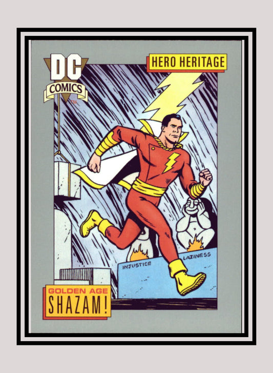 DC! 1x Golden Age Shazam! - Base (#013 - 1991 Impel DC Cosmic Cards)