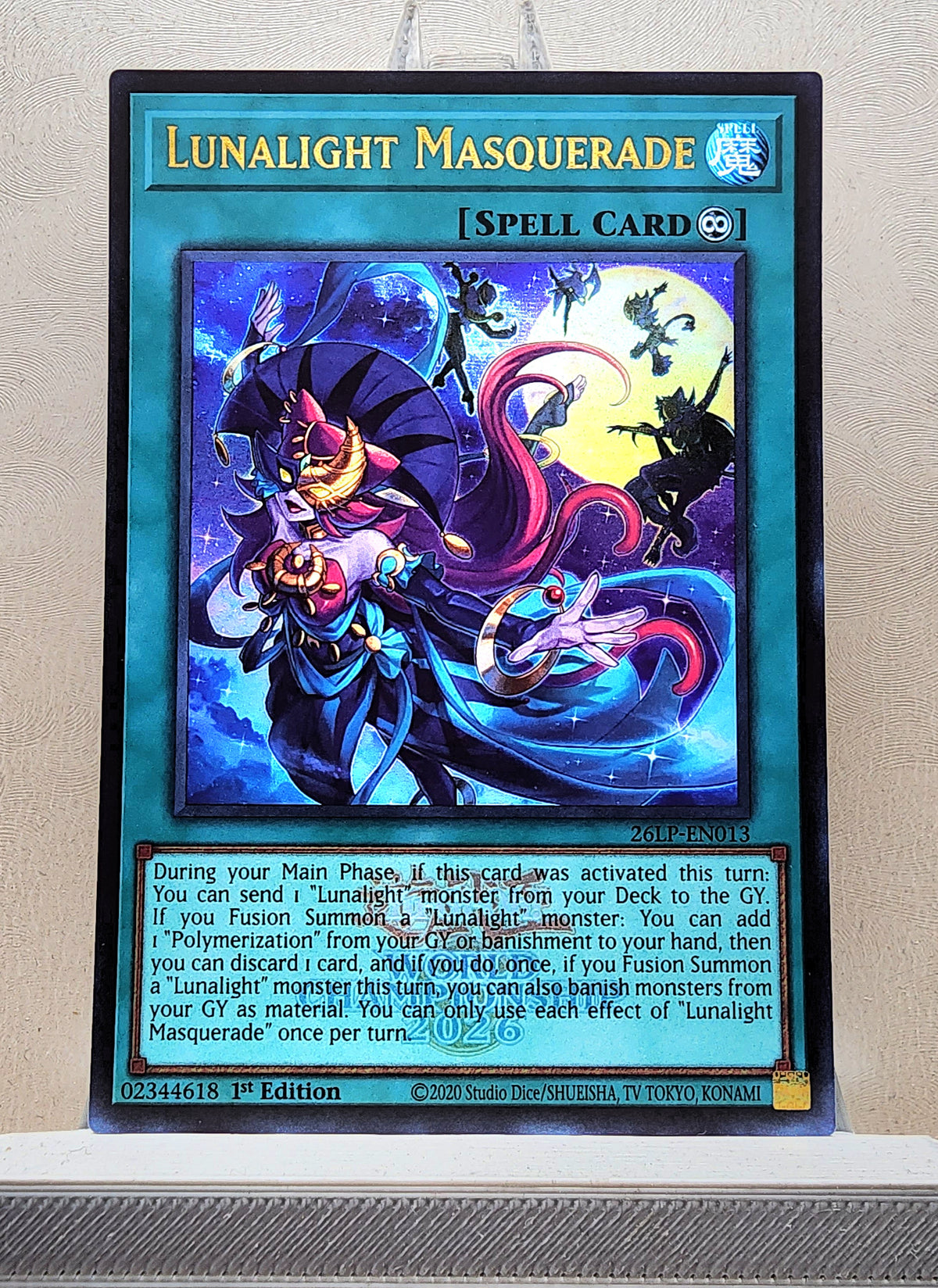 Yugioh! 1x Lunalight Masquerade (26LP - Emblazoned Ultra Rare) Limited Edition