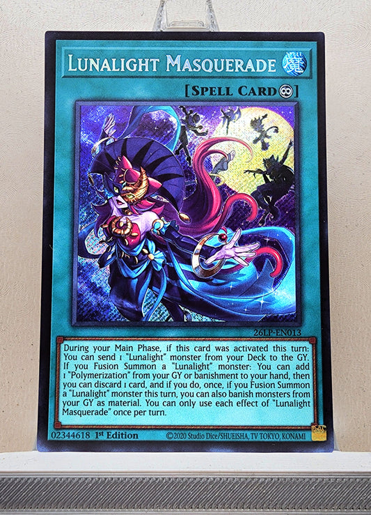 Yugioh! 1x Lunalight Masquerade (26LP - Secret Rare) Limited Edition
