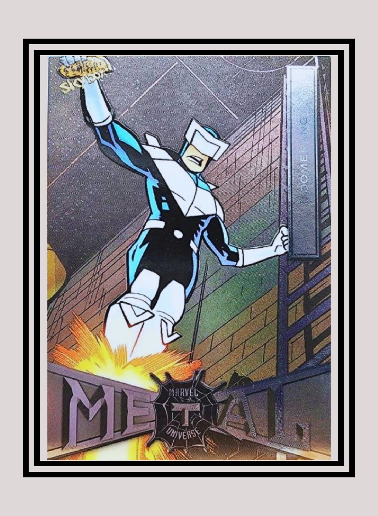 Marvel! 1x Boomerang - Base Low Series (#014 - 2021 Upper Deck Spiderman Metal Universe)