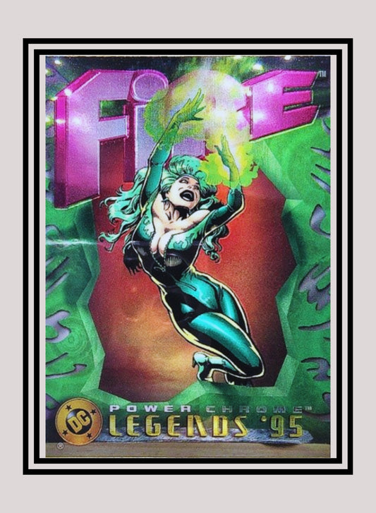 DC! 1x Fire - Power Chrome (#014 - 1995 SkyBox DC Power Chrome Legends)