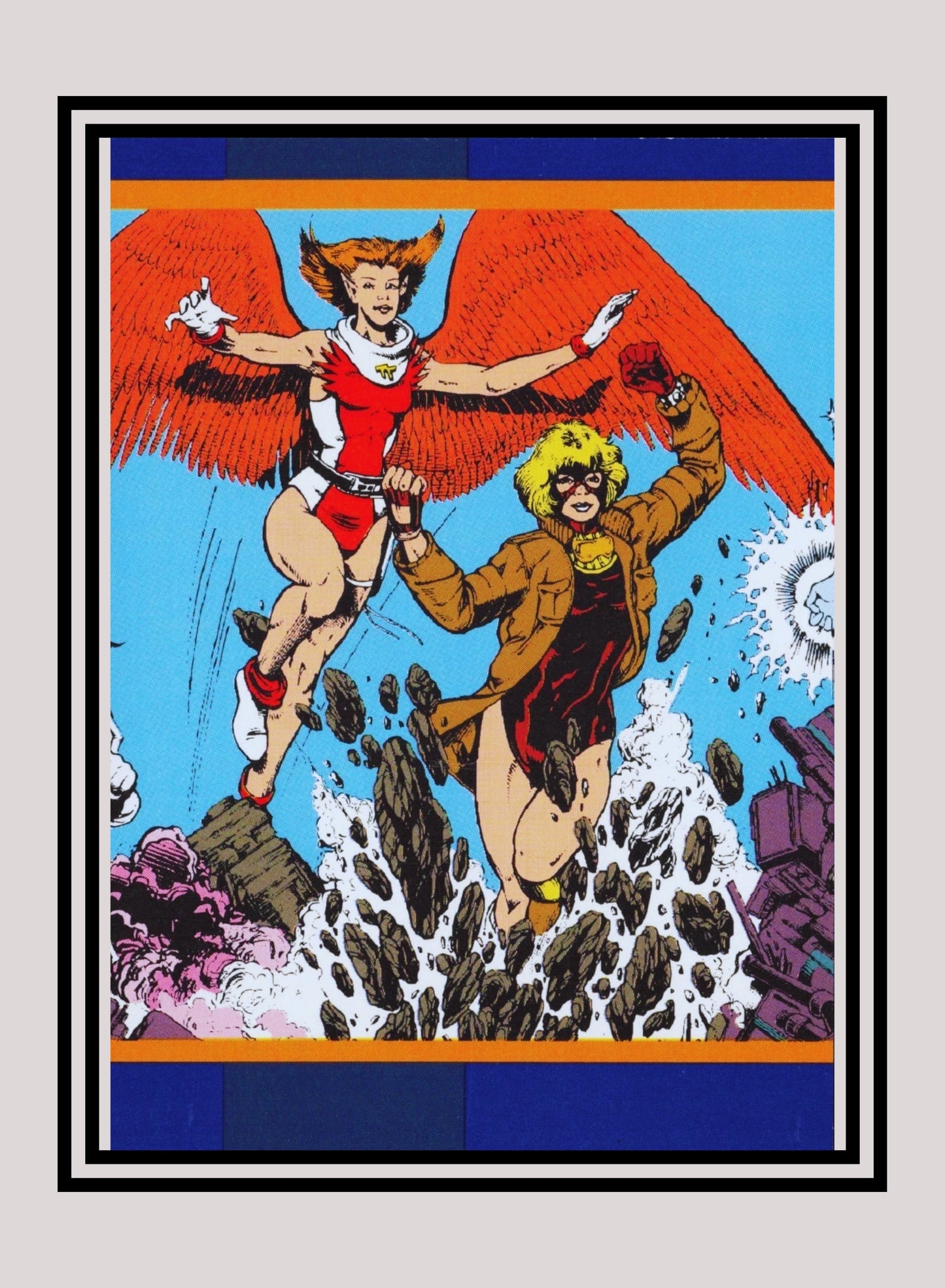 DC! 1x Team Titans - Base (#014 - 1993 Skybox DC Cosmic Teams)