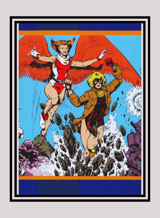 DC! 1x Team Titans - Base (#014 - 1993 Skybox DC Cosmic Teams)