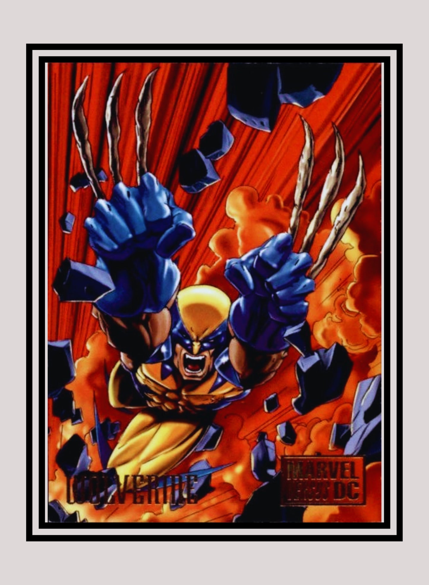 Marvel! 1x Wolverine - Base (#014 - 1995 Fleer DC vs. Marvel Comics)