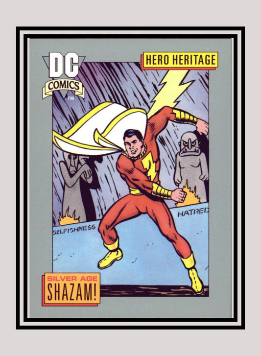 DC! 1x Silver Age Shazam! - Base (#014 - 1991 Impel DC Cosmic Cards)