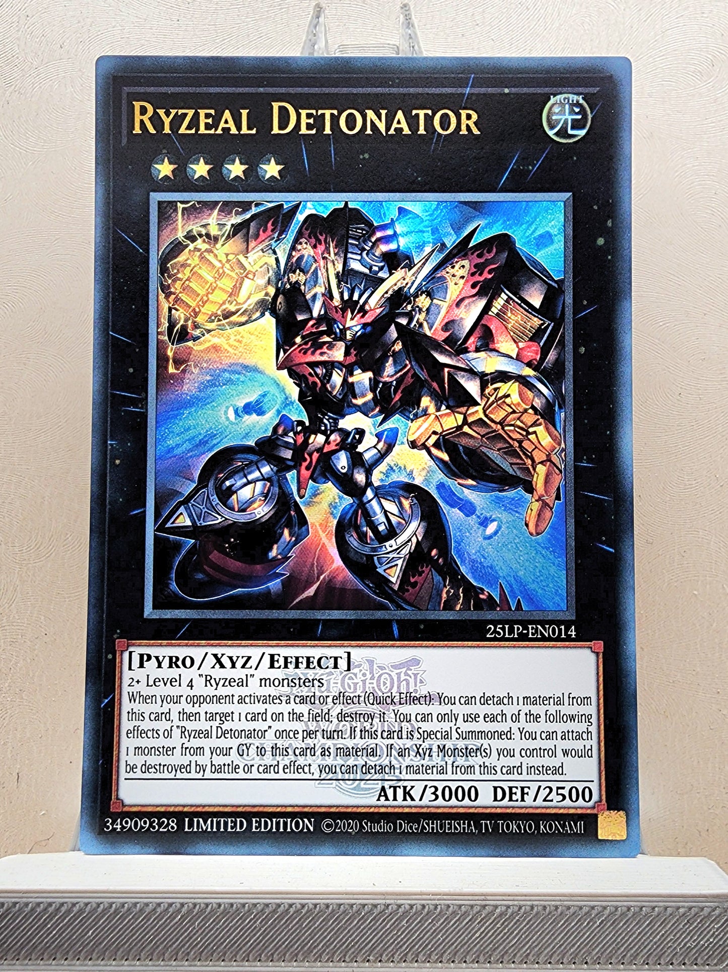 Yugioh! 1x Ryzeal Detonator (25LP - Emblazoned Ultra Rare) Limited Edition
