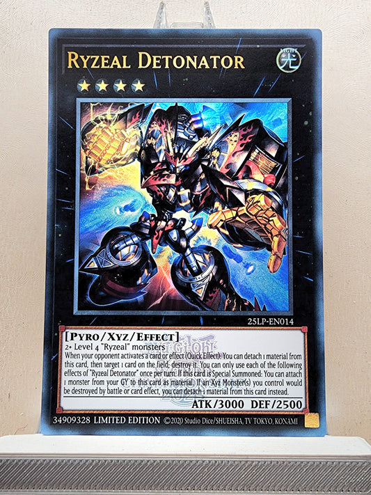 Yugioh! 1x Ryzeal Detonator (25LP - Emblazoned Ultra Rare) Limited Edition