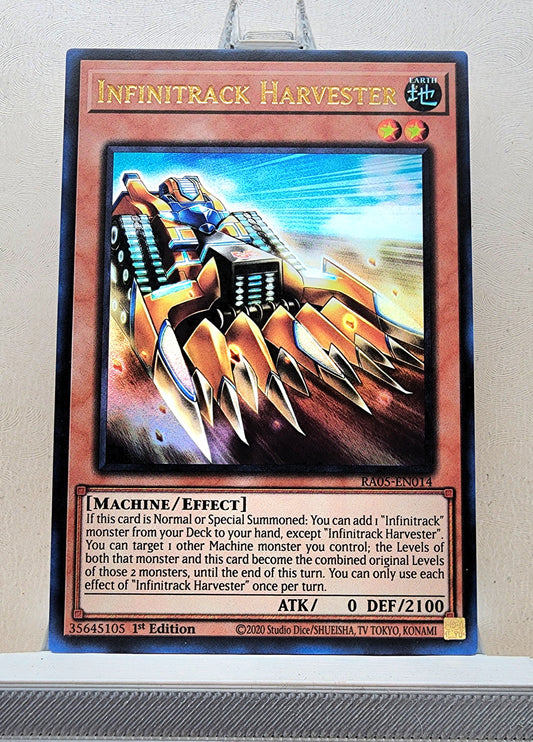 Yugioh! 1x Infinitrack Harvester (RA05 - Ultra Rare) 1st Edition
