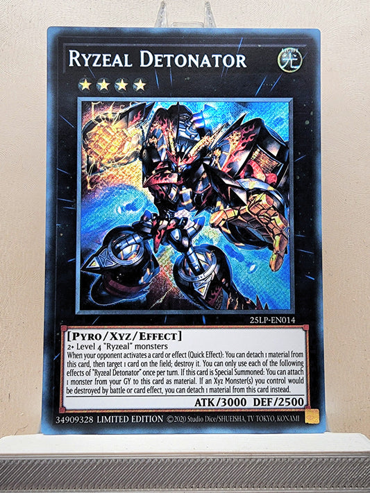 Yugioh! 1x Ryzeal Detonator (25LP - Secret Rare) Limited Edition
