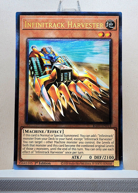 Yugioh! 1x Infinitrack Harvester (RA05 - Prismatic Ultimate Rare) 1st Edition