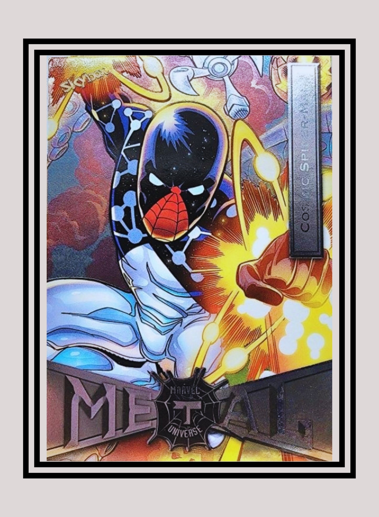 Marvel! 1x Cosmic Spiderman - Base Low Series (#015 - 2021 Upper Deck Spiderman Metal Universe)