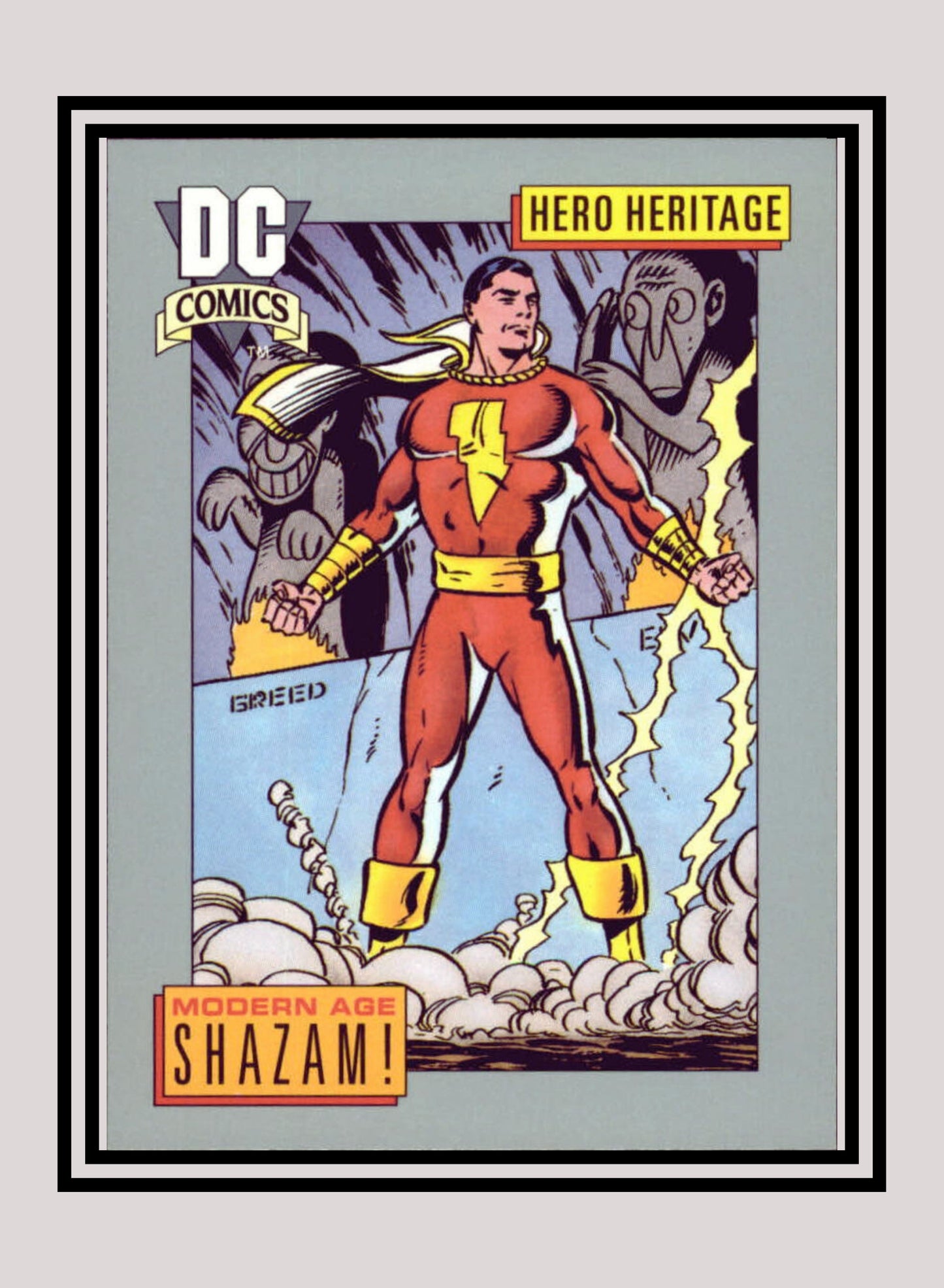 DC! 1x Modern Age Shazam! - Base (#015 - 1991 Impel DC Cosmic Cards)