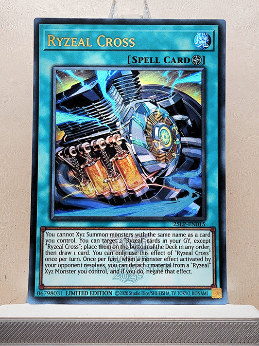 Yugioh! 1x Ryzeal Cross (25LP - Emblazoned Ultra Rare) Limited Edition