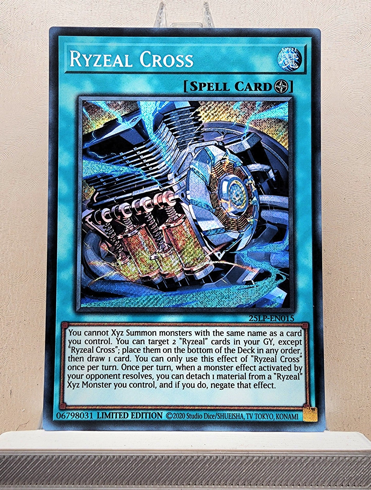 Yugioh! 1x Ryzeal Cross (25LP - Secret Rare) Limited Edition