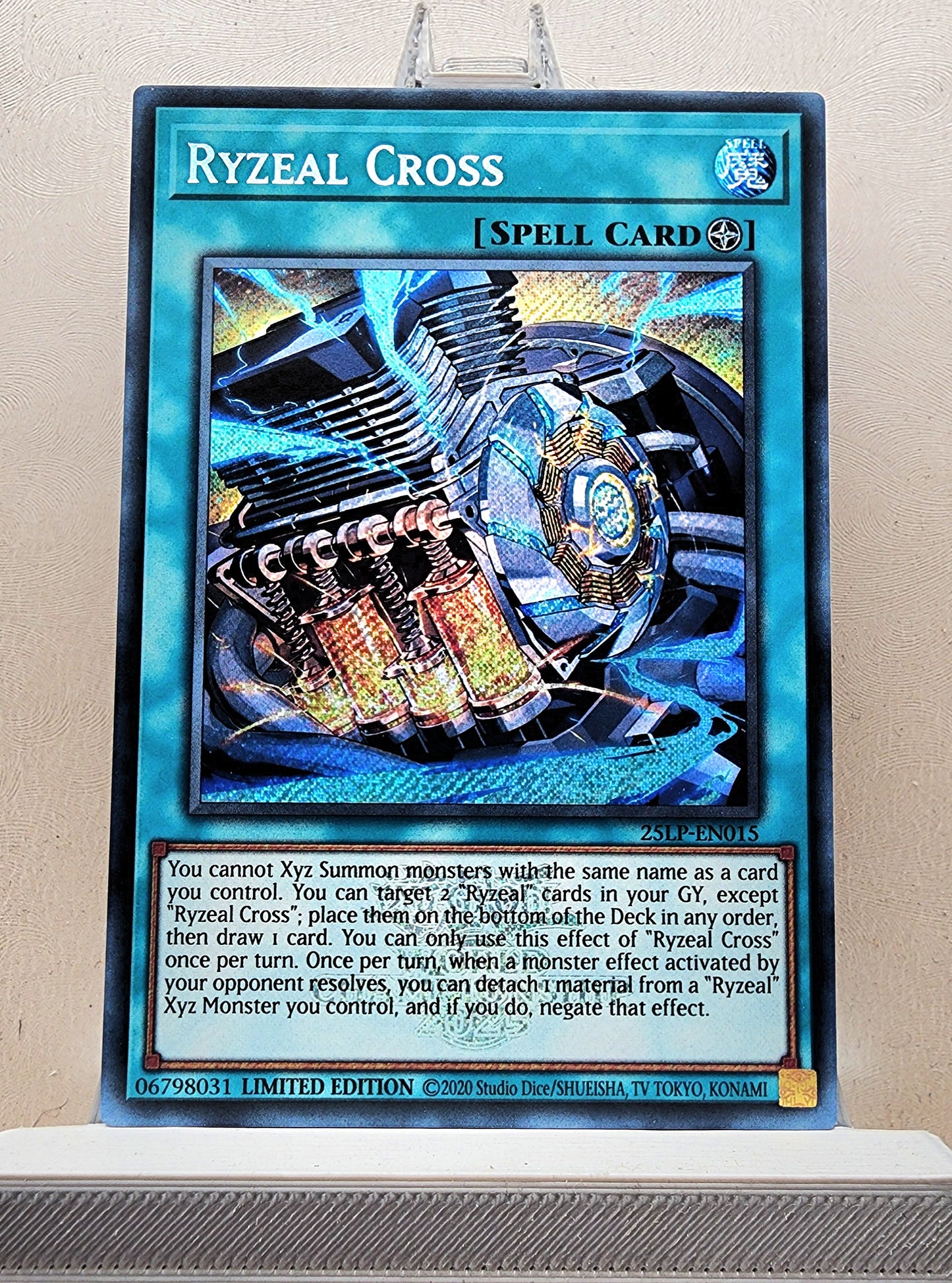 Yugioh! 1x Ryzeal Cross (25LP - Emblazoned Secret Rare) Limited Edition
