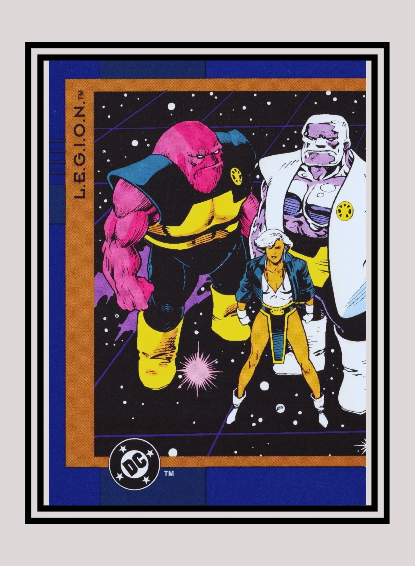DC! 1x L.E.G.I.O.N - Base (#016 - 1993 Skybox DC Cosmic Teams)