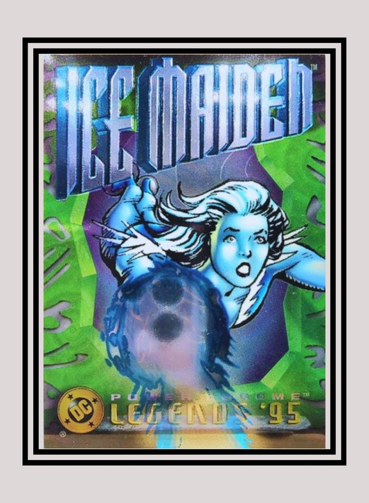 DC! 1x Ice Maiden - Power Chrome (#016 - 1995 SkyBox DC Power Chrome Legends)