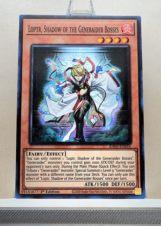 Yugioh! 1x Loptr, Shadow of the Generaider Bosses (RA05 - Super Rare) 1st Edition