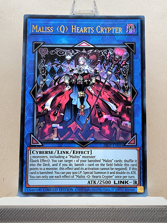 Yugioh! 1x Maliss <Q> Hearts Crypter (25LP - Ultra Rare) Limited Edition